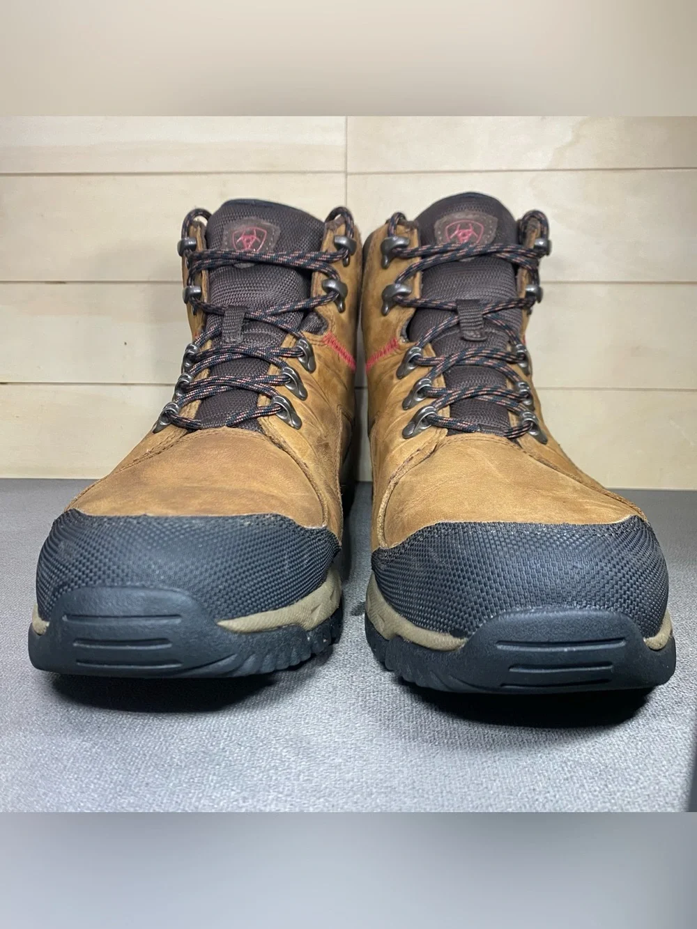 Ariat Skyline Waterproof Hiking Boots Men's Size 12 D Shoes Brown Leather Black